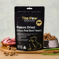 DOG TREATS | The Paw Grocer: Freeze Dried Beef Hearts 72g