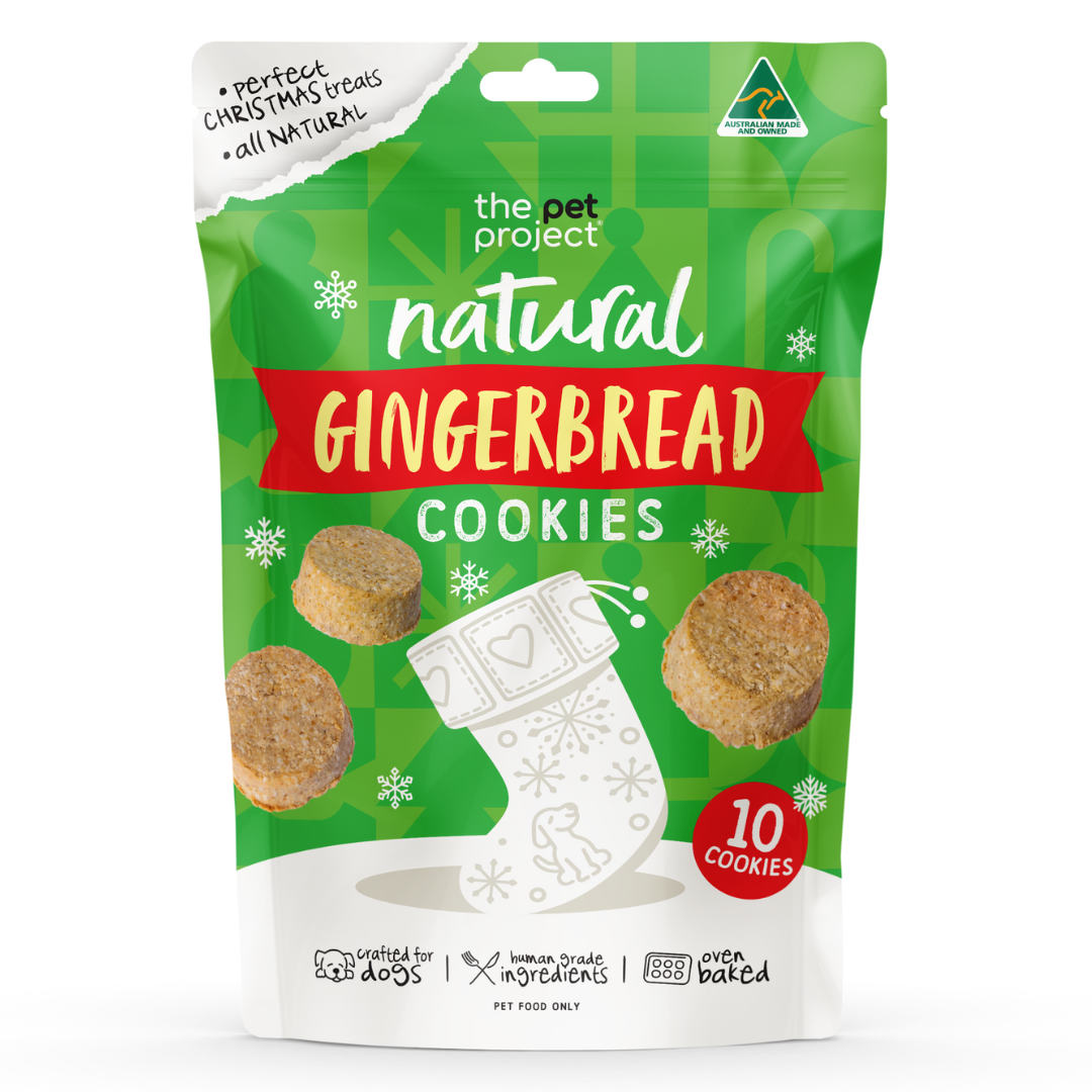 DOG TREATS | Pet Project: Christmas Gingerbread Cookies 10PK (NEW)