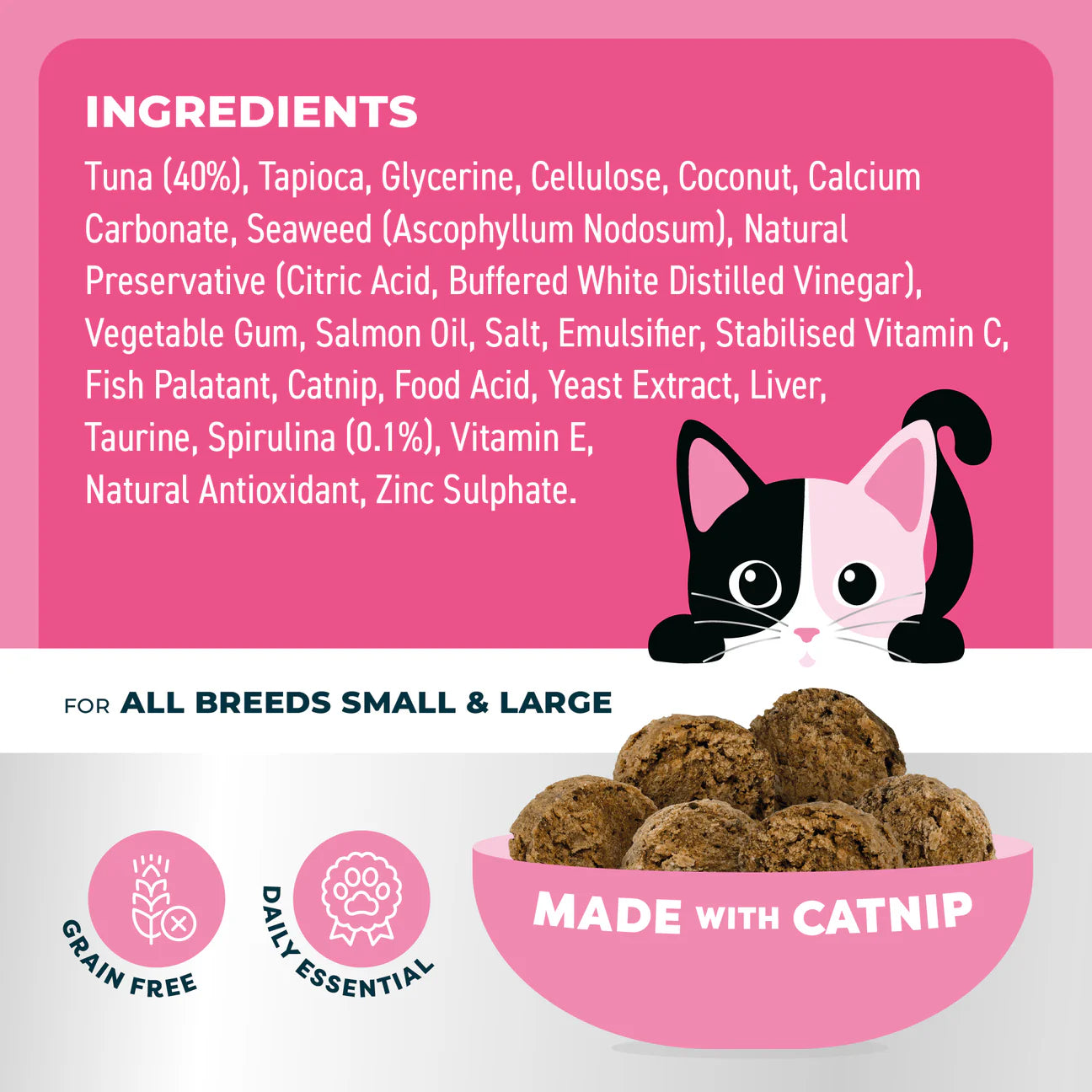 CAT TREATS | Bell & Bone Cat: Dental Bites - Tuna/Spirulina 80g