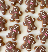 DOG TREATS | The Organic Dog Co: Carob Iced Gingerbread Man (1 Pce)