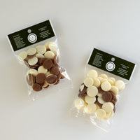 DOG TREATS | The Organic Dog Co: Carob & Yogurt Drops 50g