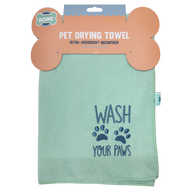 Throw Me A Bone: Pet Microfibre Drying Towel 112x70cm