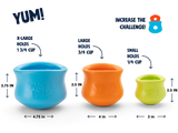 West Paw: Toppl Puzzle Toy | Large | Periwinkle