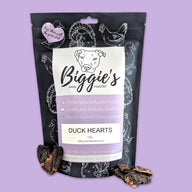 DOG TREATS | Biggies Raw Pantry: Duck Hearts