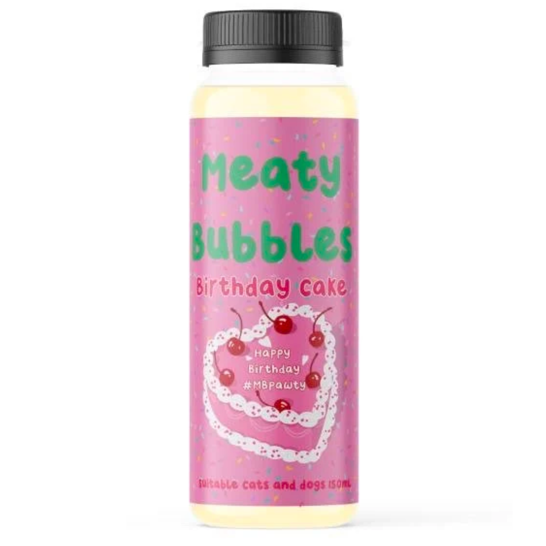 Meaty Bubbles: Birthday Cake Bubbles (150ml)