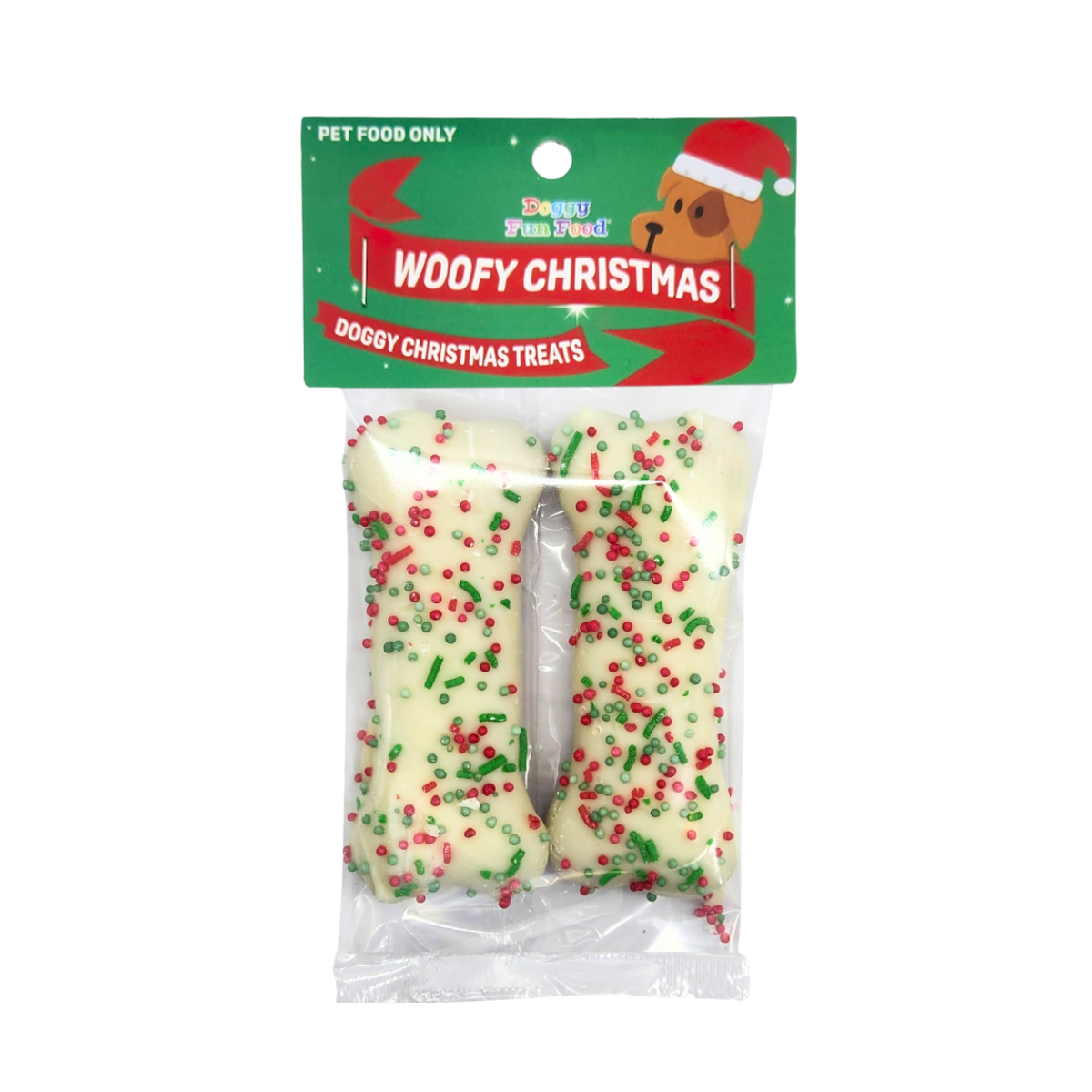 DOG TREATS | Wagalot Dog: Woofy Christmas Bone Twin Pack