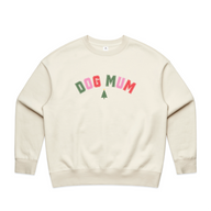 BLD LIFESTYLE CLUB CREW: "Christmas Dog Mum" | Ecru (Digital Printing)