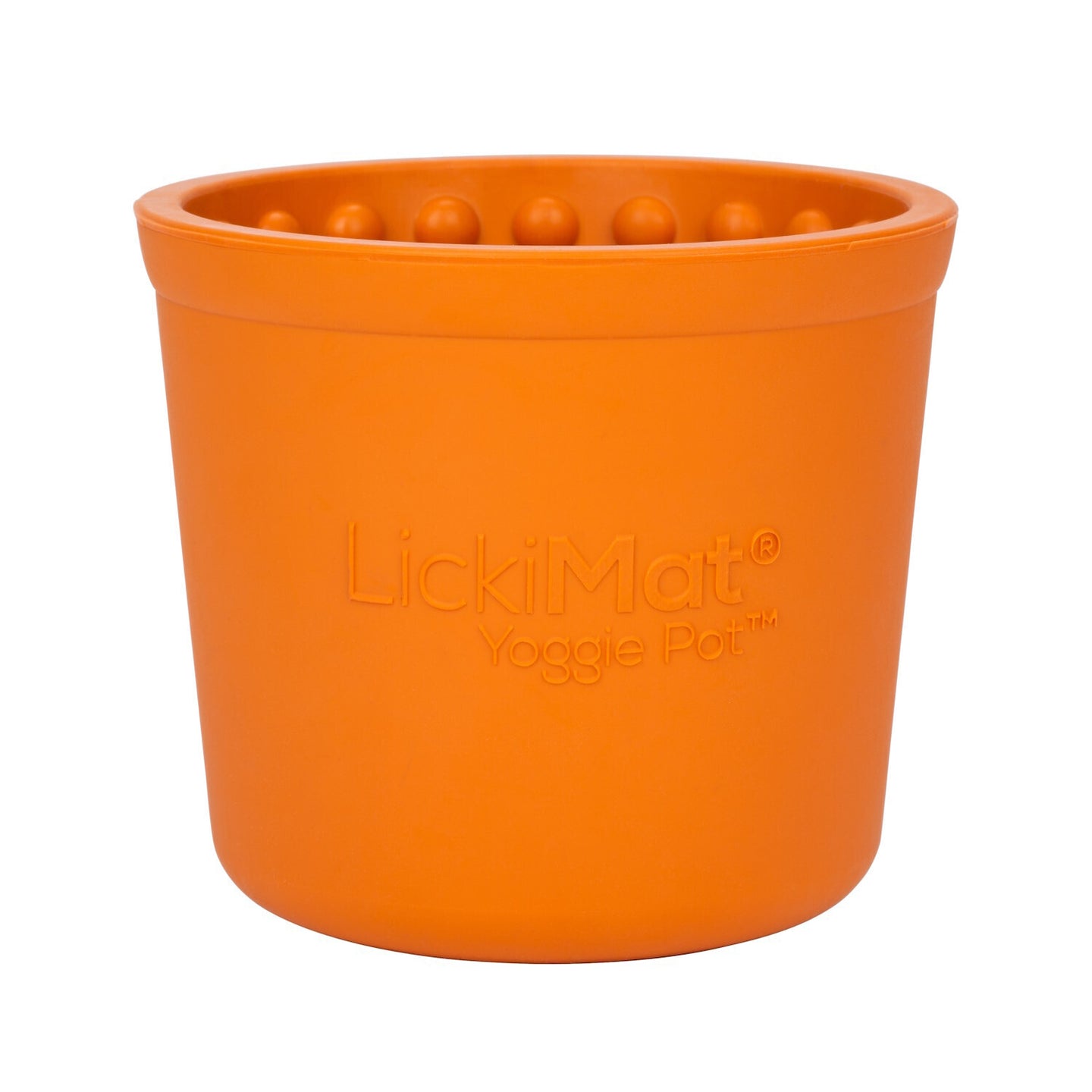 LICKIMAT: Yoggie Pot Slow Feeder Dog Bowl - Orange