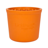 LICKIMAT: Yoggie Pot Slow Feeder Dog Bowl - Orange