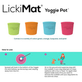 LICKIMAT: Yoggie Pot Slow Feeder Dog Bowl - Green