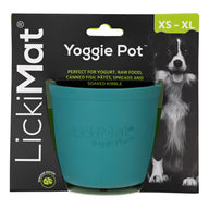 LICKIMAT: Yoggie Pot Slow Feeder Dog Bowl - Turquoise