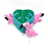 ZIPPY PAWS: Burrow - Flamingos in Monstera Leaf