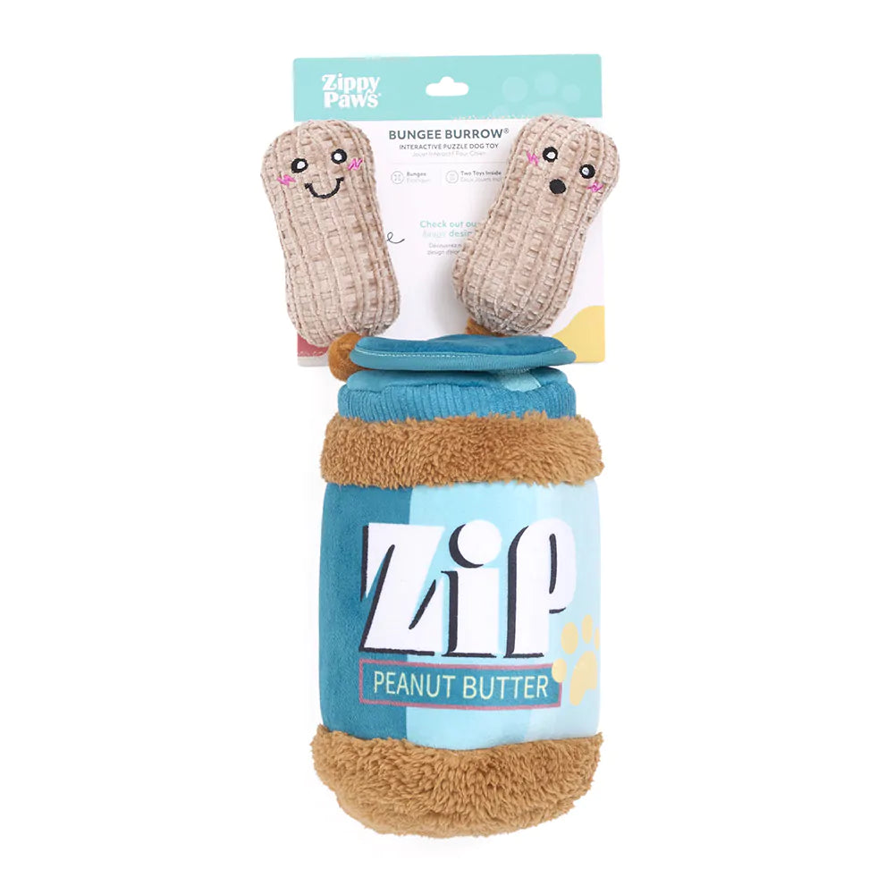 ZIPPY PAWS: Bungee Burrow - Peanut Butter Jar