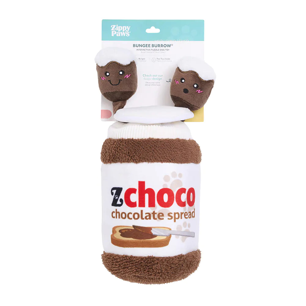 ZIPPY PAWS: Bungee Burrow - Chocolate Spread Jar