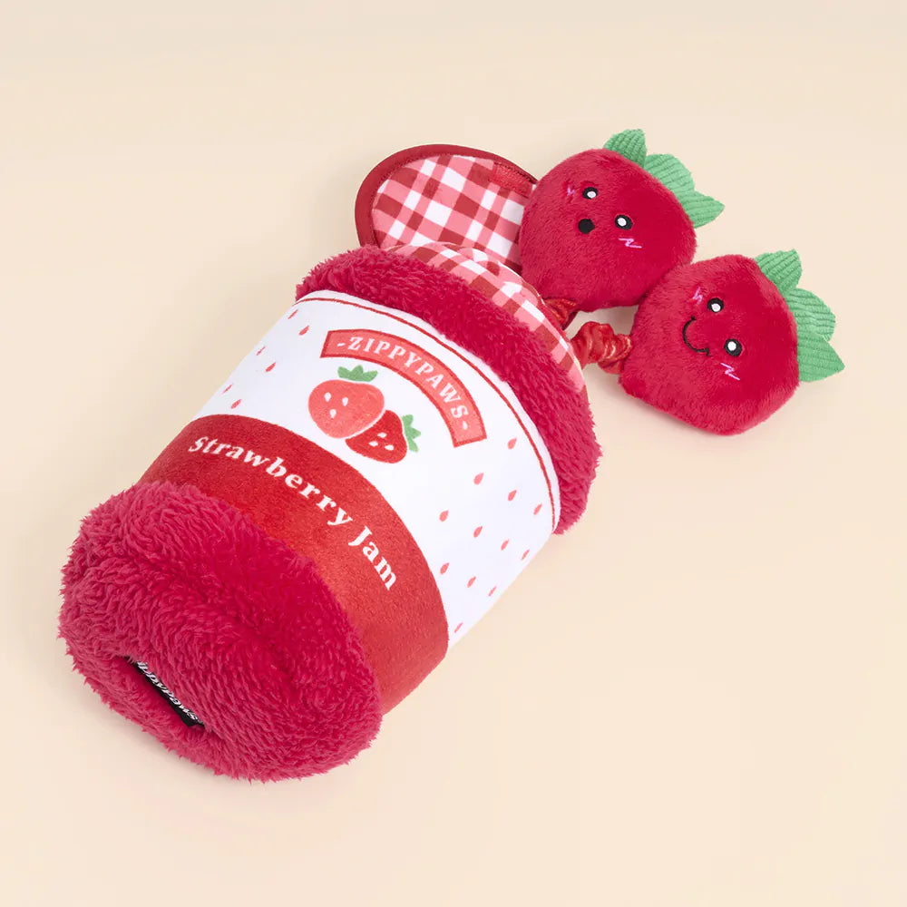 ZIPPY PAWS: Bungee Burrow - Strawberry Jam Jar