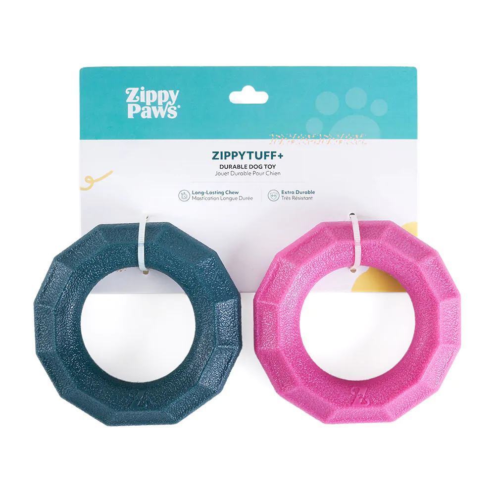 ZIPPY PAWS: ZippyTuff Dog Toy - Small Rings | 2 Pack