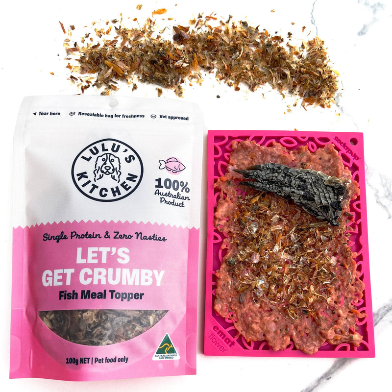 DOG TREATS | Rover Pet Products: Meal Topper and Enhancer - Get Crumby! - Whiting Fish (100g)