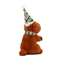 Patchworkpet: Capybara with Santa Hat 11"
