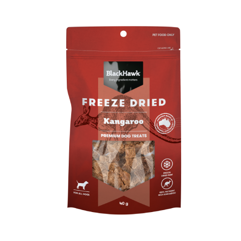 DOG TREATS | Black Hawk: Freeze Dried Kangaroo 40g
