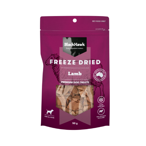DOG TREATS | Black Hawk: Freeze Dried Lamb 50g