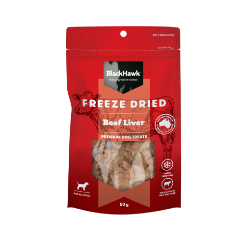 DOG TREATS | Black Hawk: Freeze Dried Beef Liver 45g