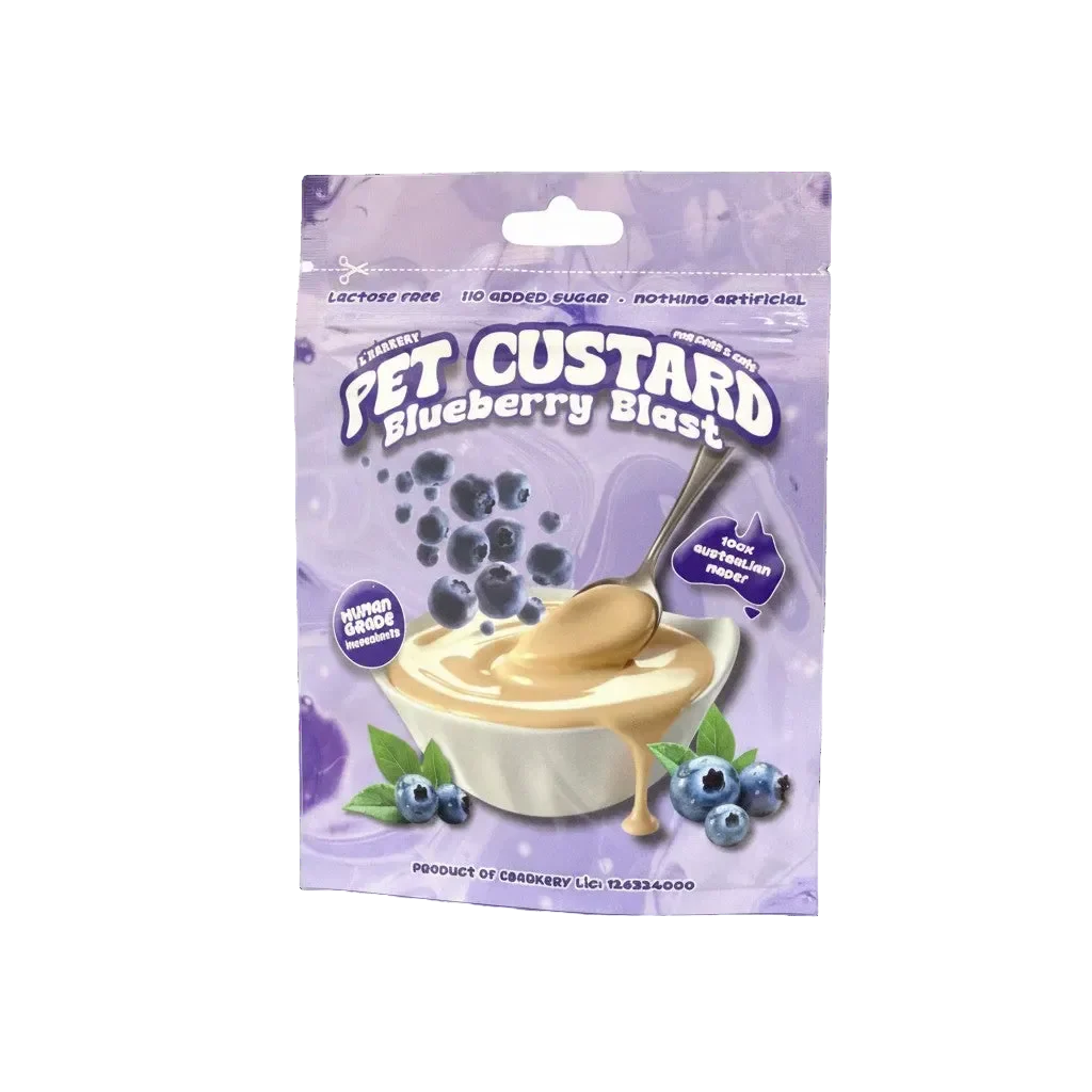 DOG TREATS L'Barkery: Blueberry Blast Pet Custard
