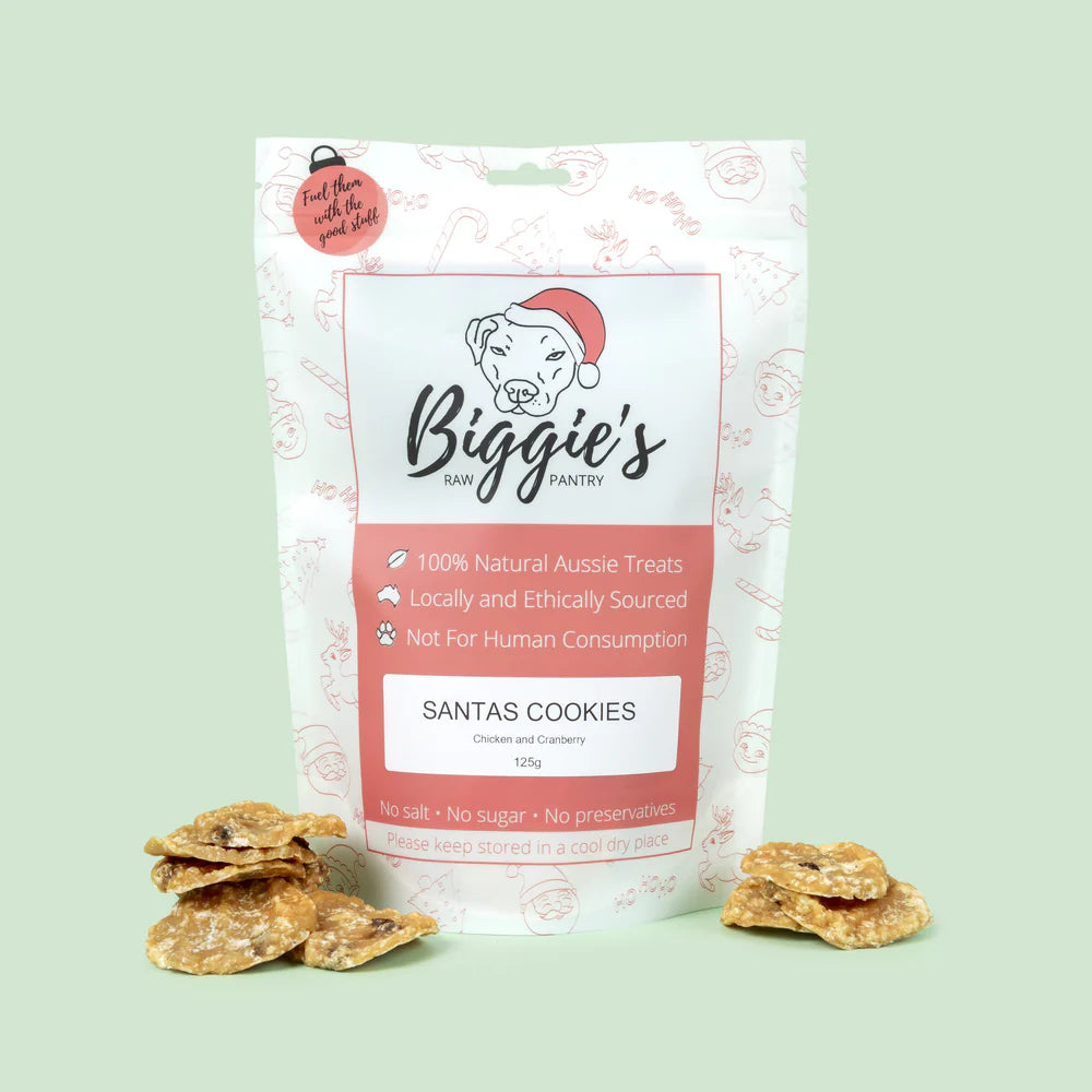 DOG TREATS | Biggies Raw Pantry: Santa's Cookies - Chicken