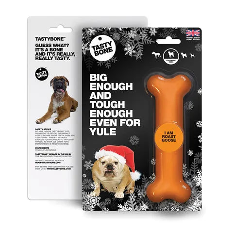 Tasty Bone: Festive Roast Goose Nylon Dog Chew - Large