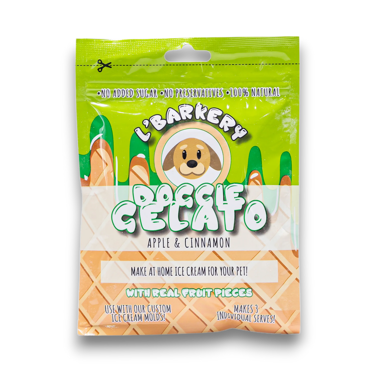 DOG TREATS L'Barkery: Doggy Gelato - Apple & Cinnamon