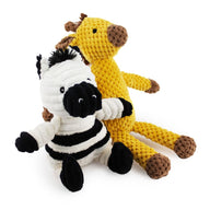 Giftable World: Corduroy Jungle Friends (Zebra & Giraffe) 7"
