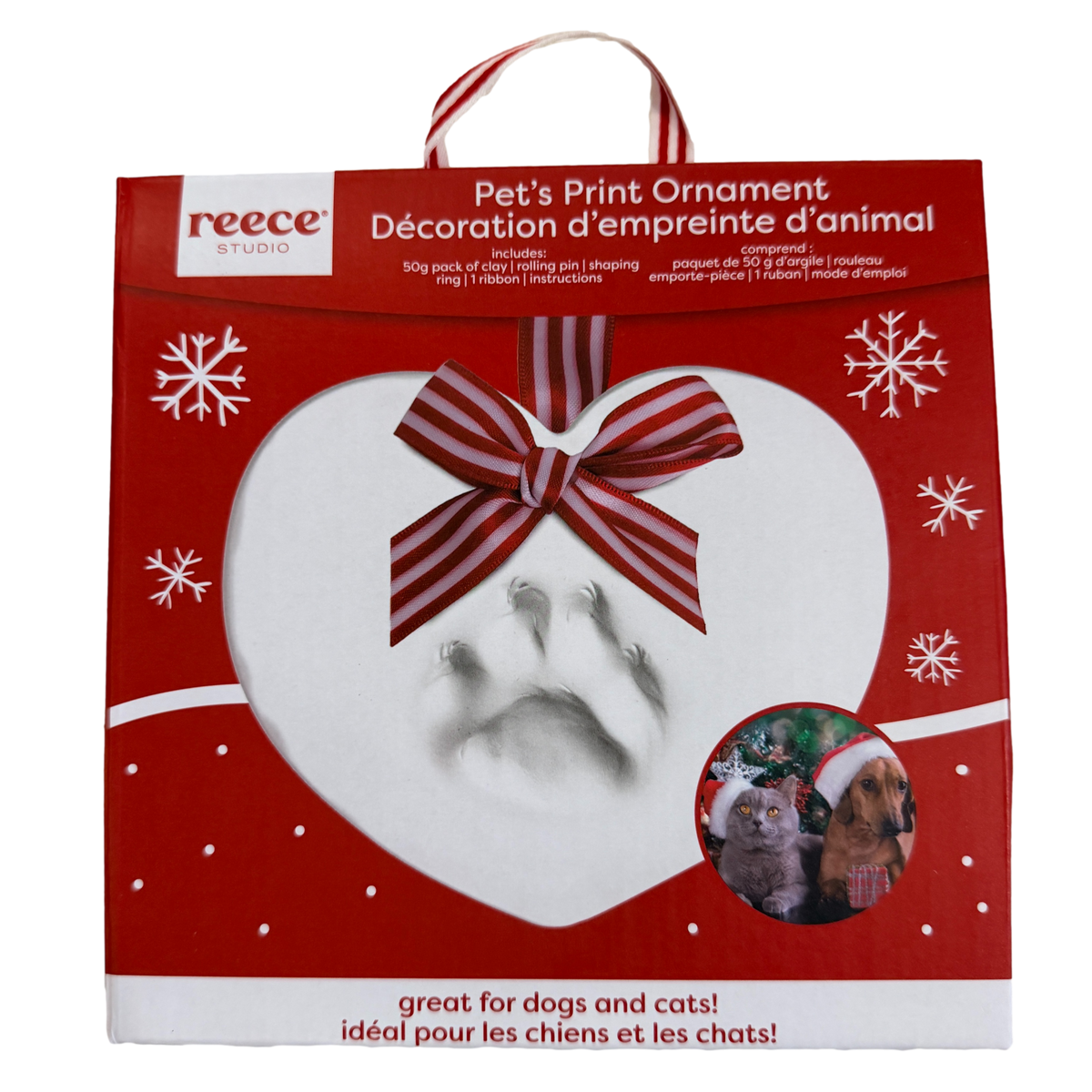 reece studio: DIY Paw Print Ornament - Red
