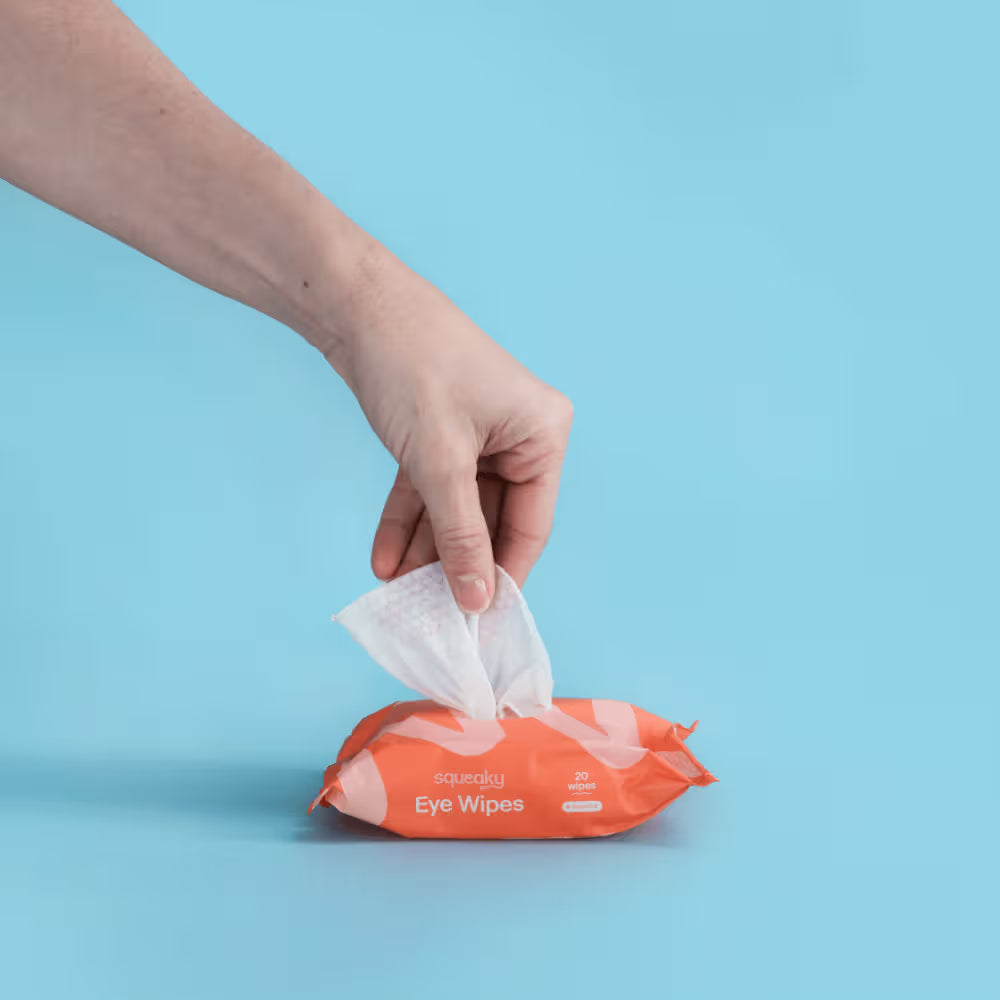 Squeaky Pet: Probiotic Pet Eye Wipes