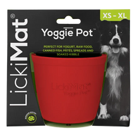 LICKIMAT: Yoggie Pot Slow Feeder Dog Bowl - Red