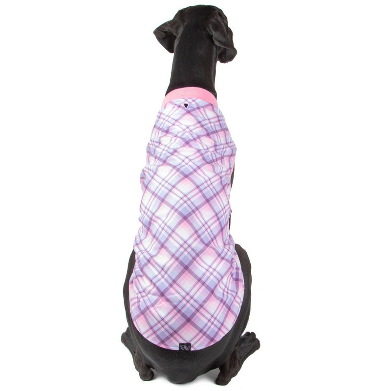 Dog Pyjamas for Small to Big Dogs Purple and Pink Plaid