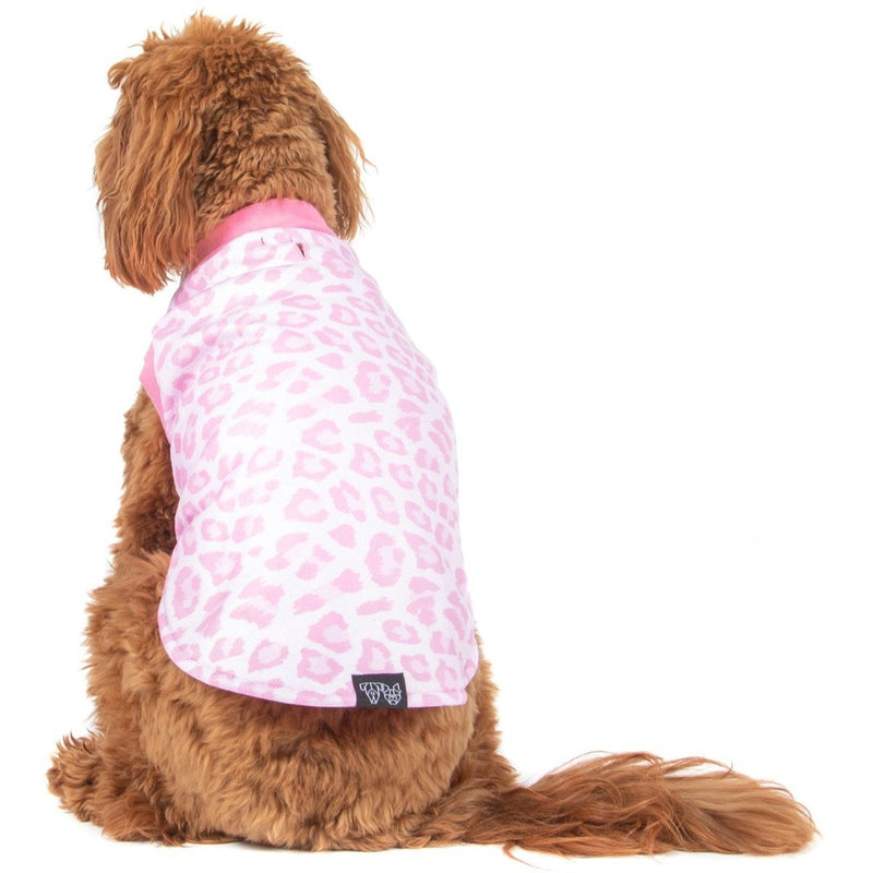 Dog Pyjamas for Small to Big Dogs Pastel Pink Leopard