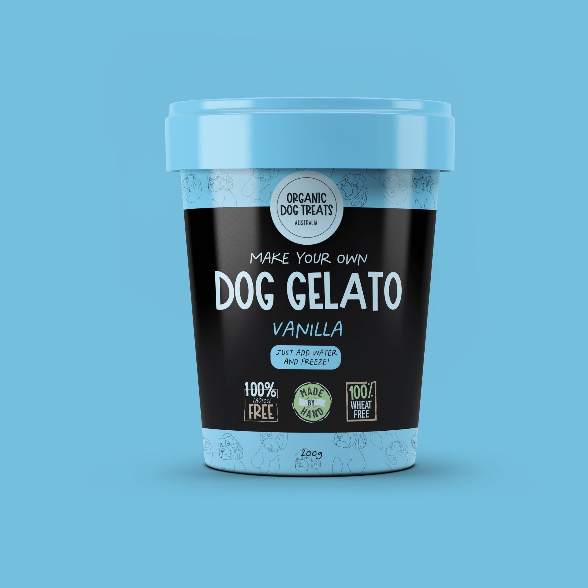 DOG TREATS | Organic Dog Treats: Dog Gelato Kit - Vanilla