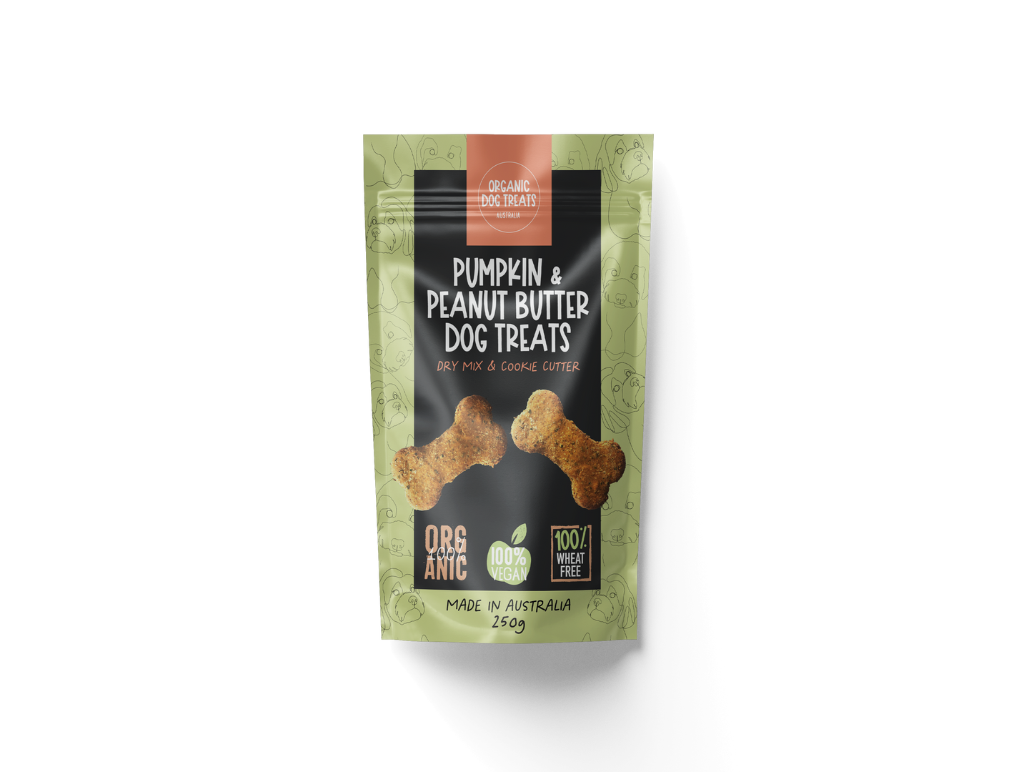 DOG TREATS | Organic Dog Treats: Pumpkin & Peanut Butter DIY Dog Treat Packet Mix