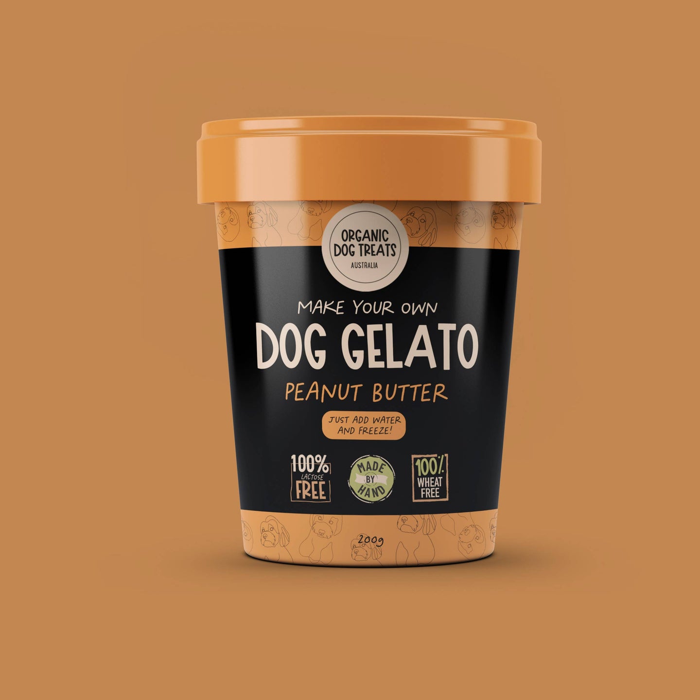 DOG TREATS | Organic Dog Treats: Dog Gelato Kit - Peanut Butter