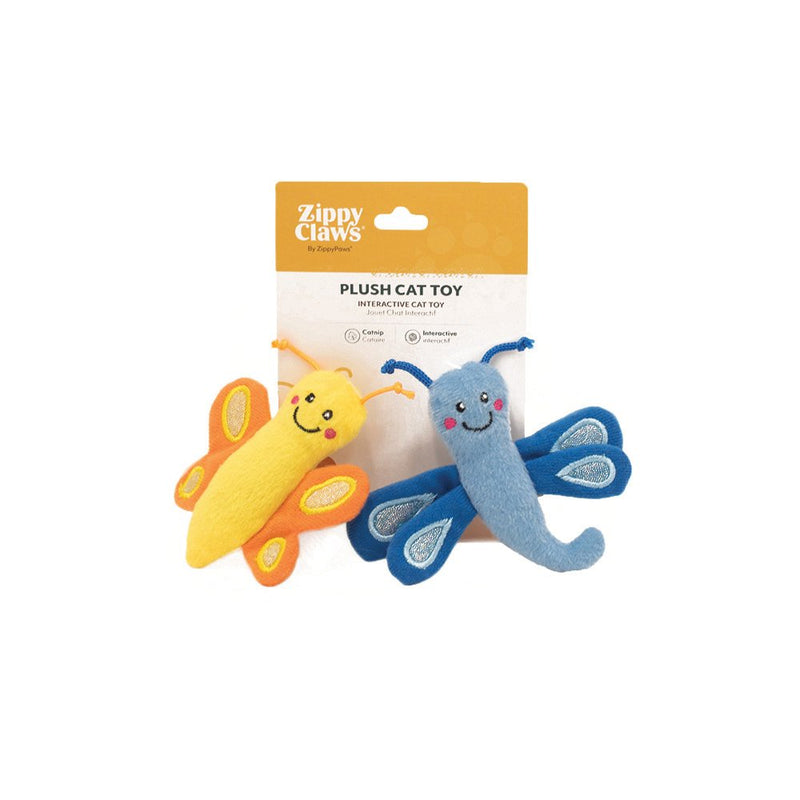 ZIPPY CLAWS: Butterfly and Dragonfly 2pk (NEW)