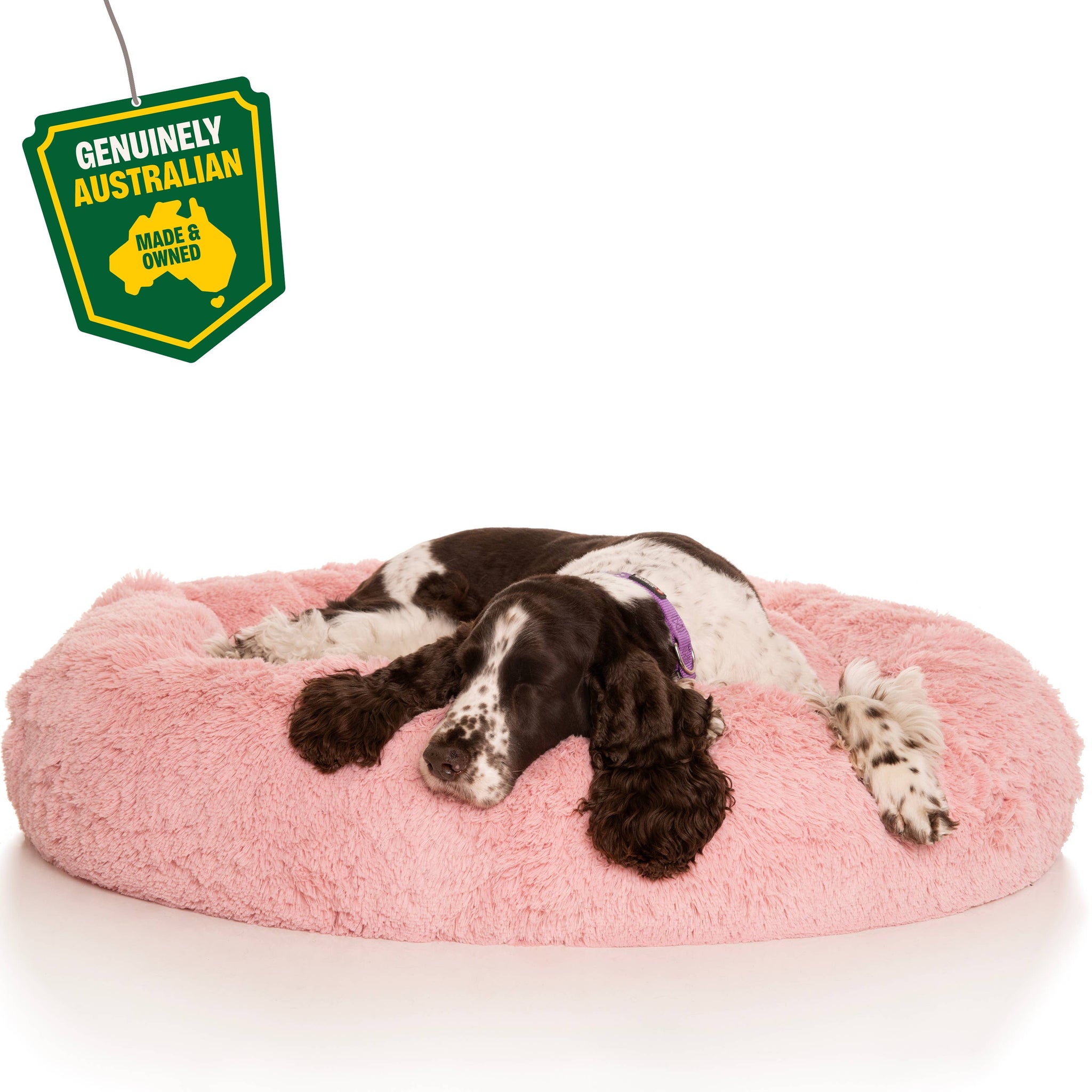 Kloud9 Teddy - Australia's Best Calming Dog Bed (Aus Made!): Pink / Small