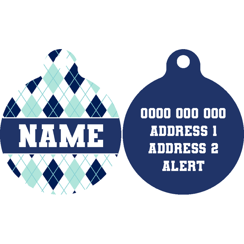 Pet ID Tag | Diamond in the Rough (Navy)