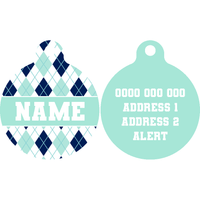 Pet ID Tag | Diamond in the Rough (Turquoise)