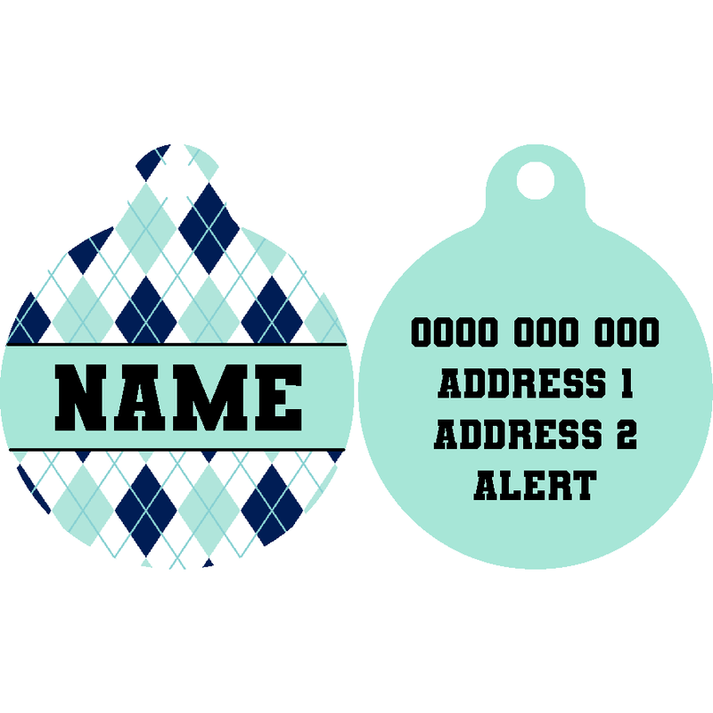 Pet ID Tag | Diamond in the Rough (Turquoise)