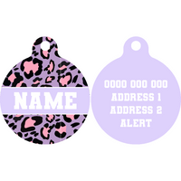 Pet ID Tag | Wild Side (Purple)