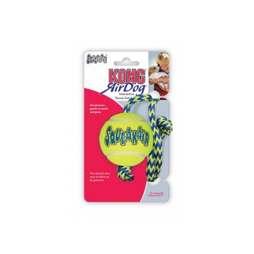 KONG: Airdog Squeaker Ball Medium with Rope