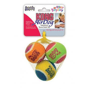 KONG: Airdog Squeaker Birthday Balls (3 Pack)