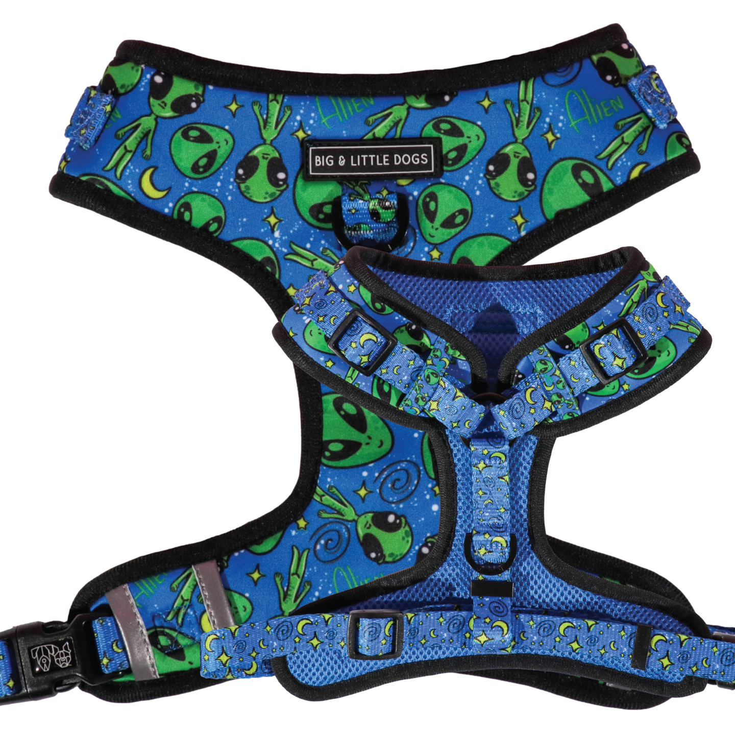 Adjustable Dog Harness Alien Invasion