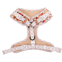 Adjustable Dog Harness Front D-Ring: Biscuit Latte Brown Biscoff Spread Nutty Caramel Lotus