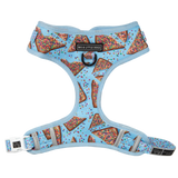 ADJUSTABLE DOG HARNESS: Blue Fairy Bread