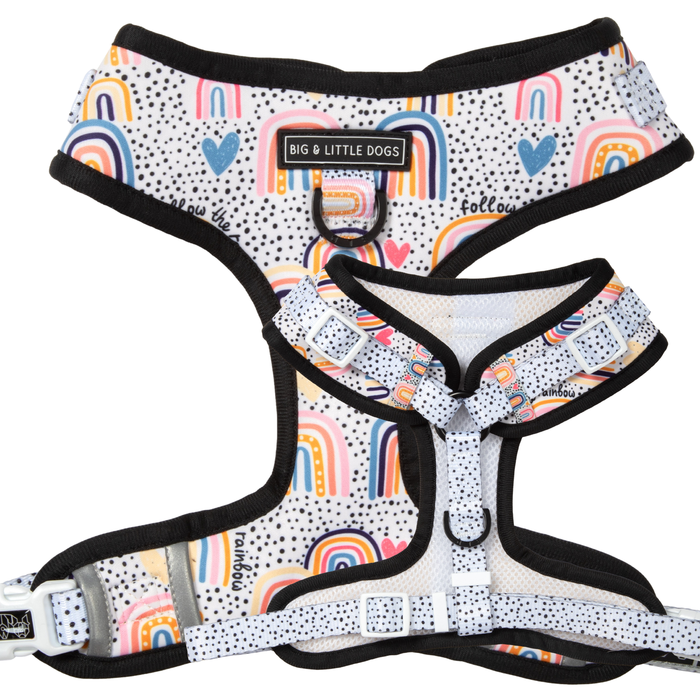 Adjustable Dog Harness Chasing Rainbows